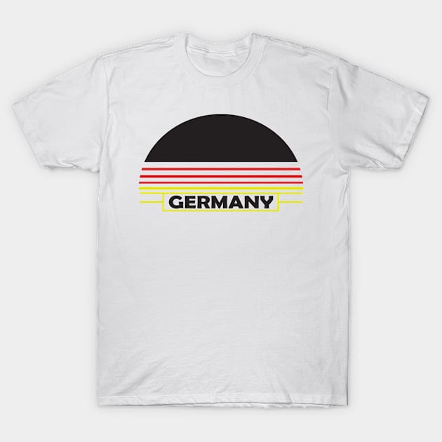 Deutschland Nationalfarben T-Shirt by POS